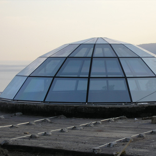 Ремонт стеклянного купола Калининец